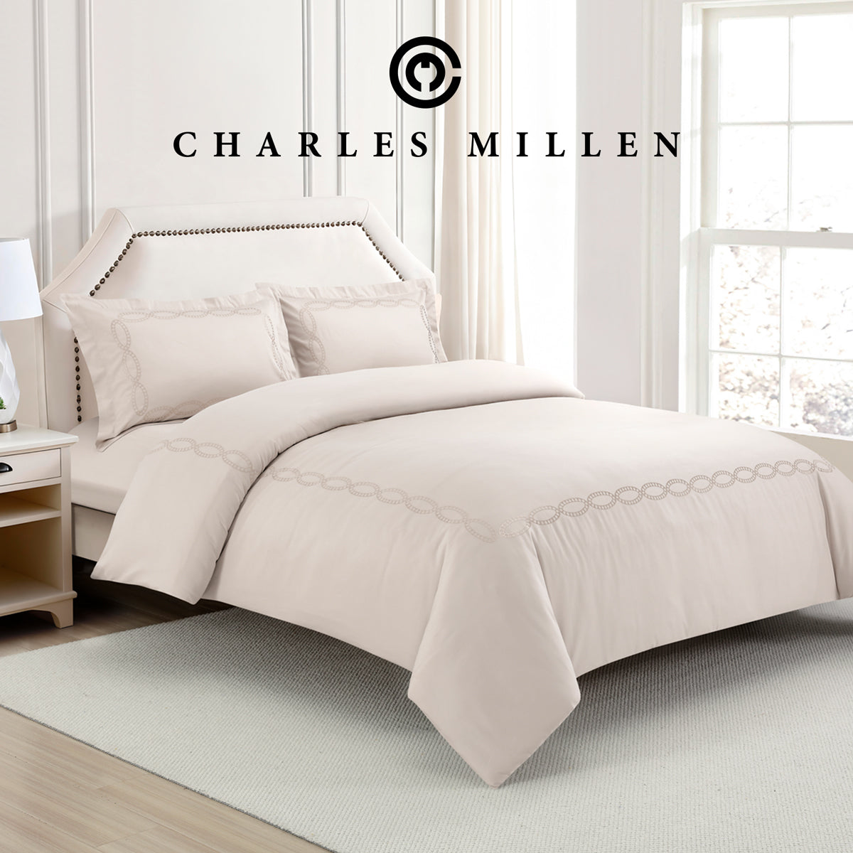 CHARLES MILLEN Signature Vouge Collection 100% Pima Cotton Bed Linen (Linen) – CELESTIA