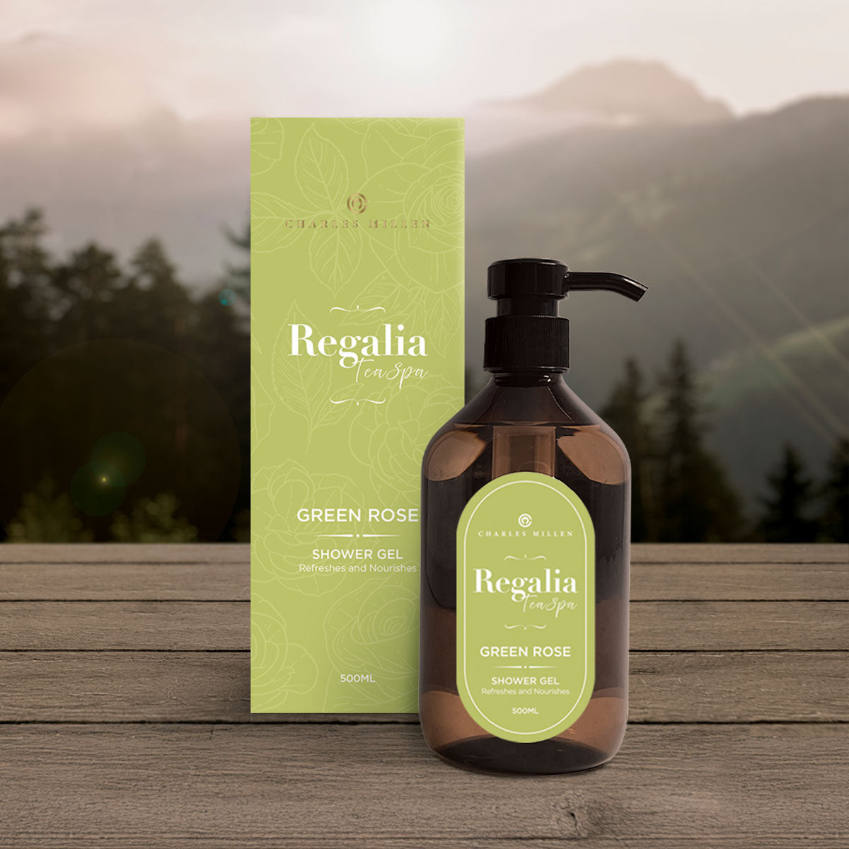 CHARLES MILLEN Signature Collection REGALIA Home SPA Bath Essentials Shampoo/Shower Gel (500ml)
