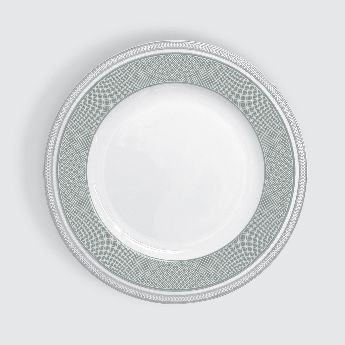 Charles Millen GREYE-11 (VOGUE series) - 10.5" Rimmed Dinner Plate