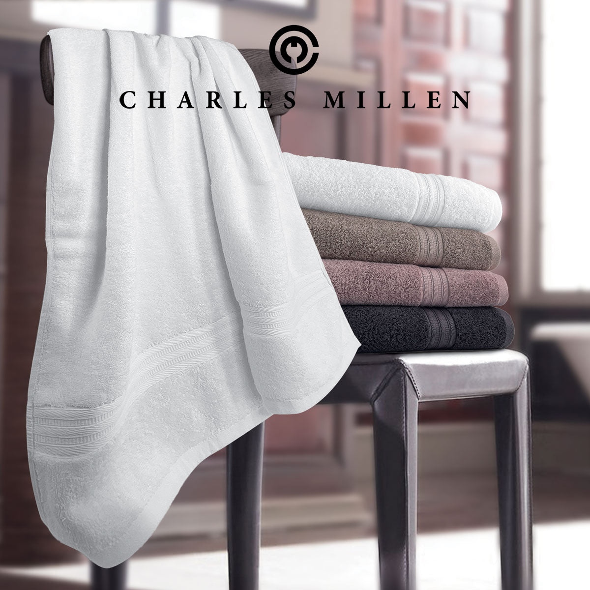 Charles Millen Signature Grazia Regracell Bath Towel (68 x 137cm/480GSM)