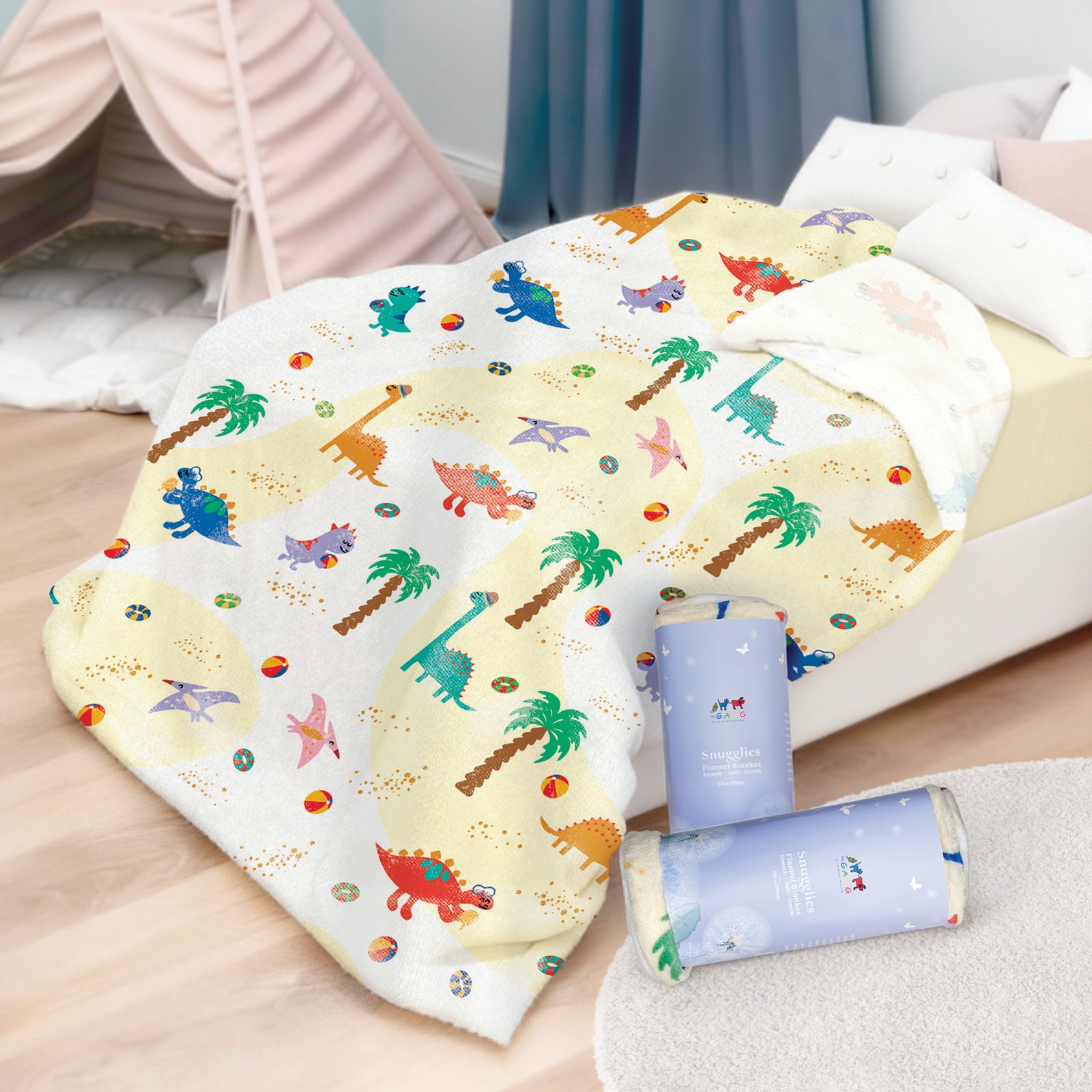 THE GANG 100% Microfibre Flannel Blanket - SNUGGLIES