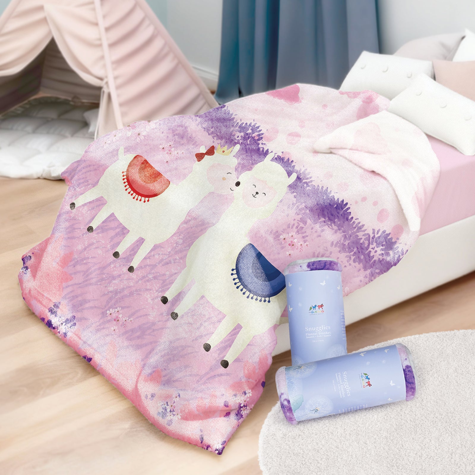 THE GANG 100% Microfibre Flannel Blanket - SNUGGLIES