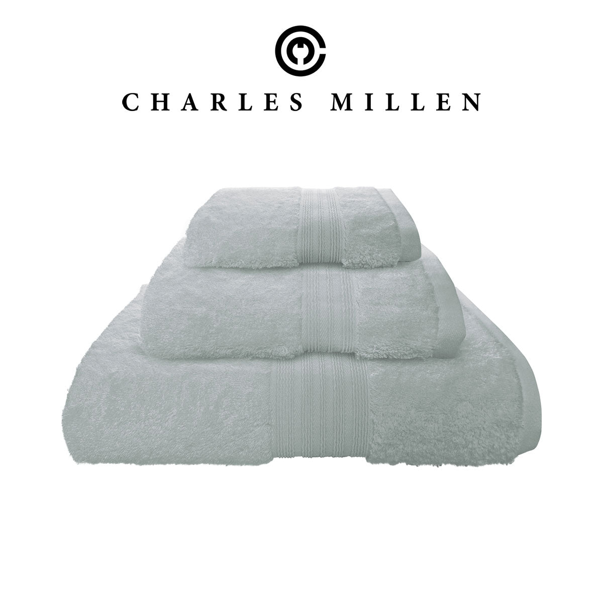 (3pc Face, Hand, Bath Towel set ) Charles Millen Velmont Egyptian Cotton Towel Set