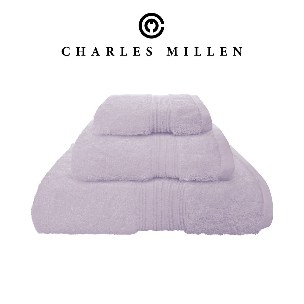 (3pc Face, Hand, Bath Towel set ) Charles Millen Velmont Egyptian Cotton Towel Set
