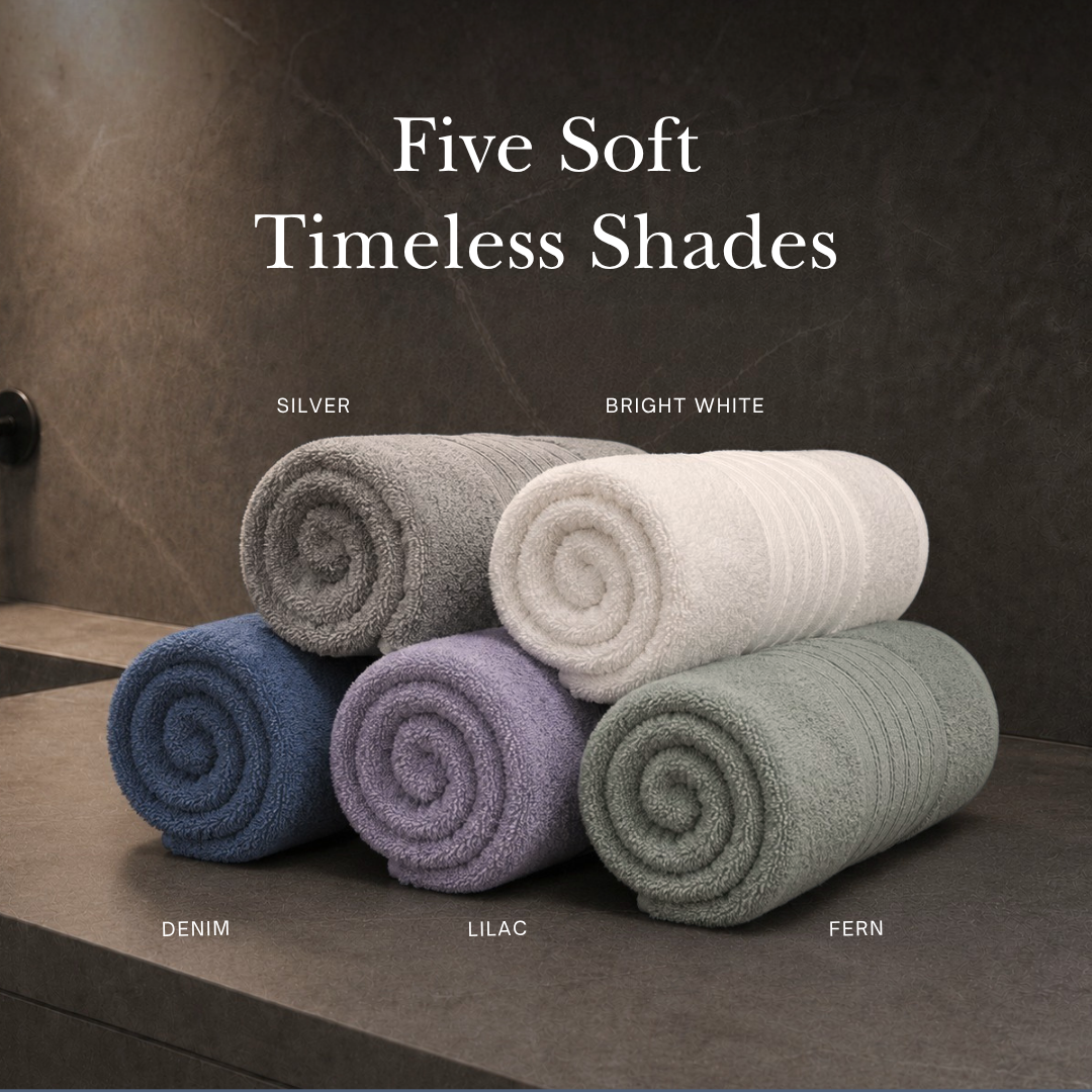 (3pc Face, Hand, Bath Towel set ) Charles Millen Velmont Egyptian Cotton Towel Set
