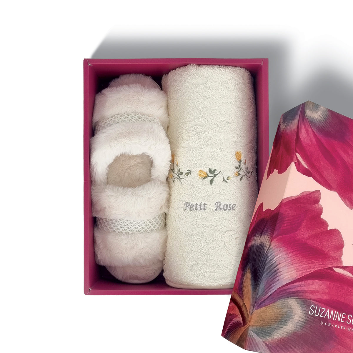 BALLERINA Gift Set (Bath Towel with Bedroom Slippers)