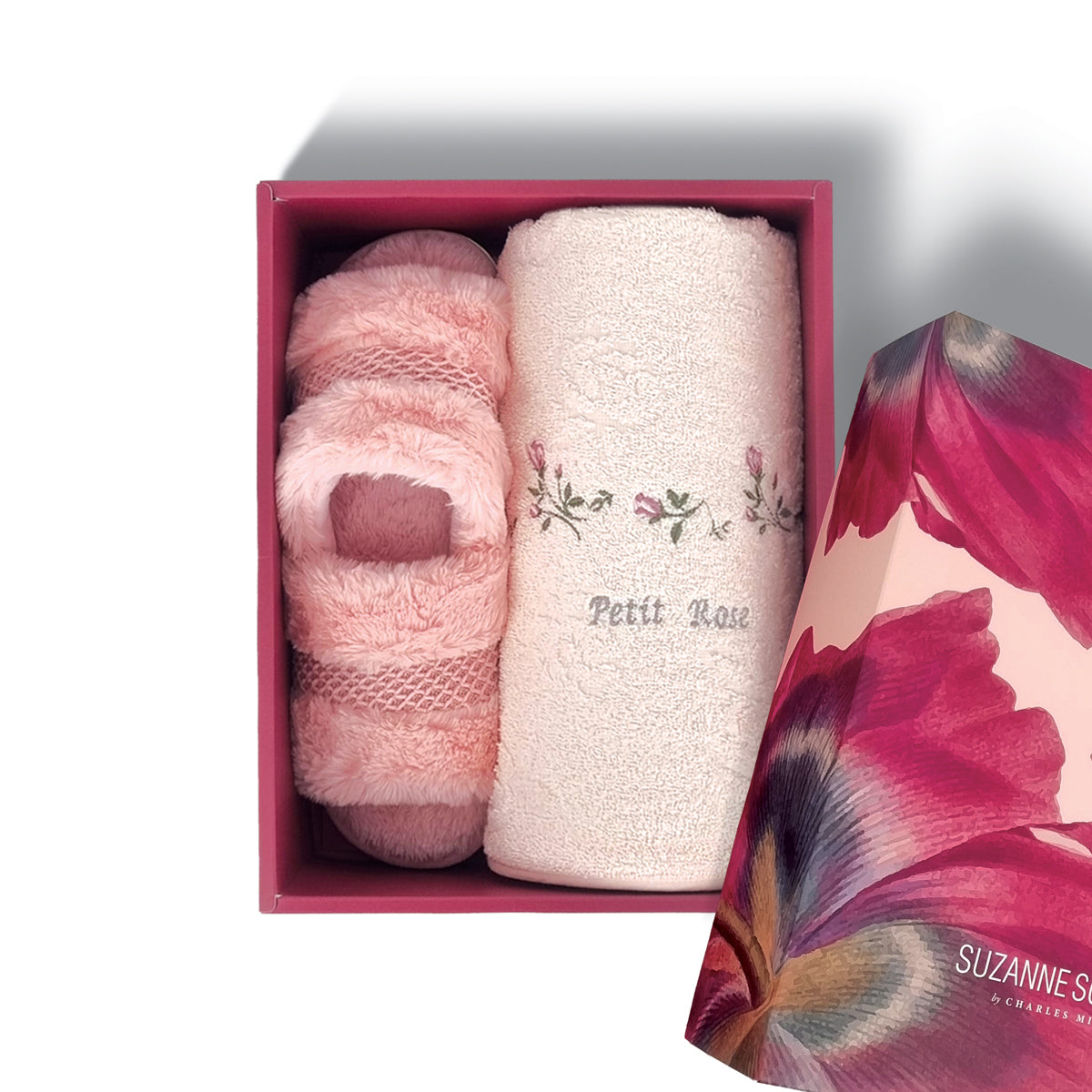 BALLERINA Gift Set (Bath Towel with Bedroom Slippers)