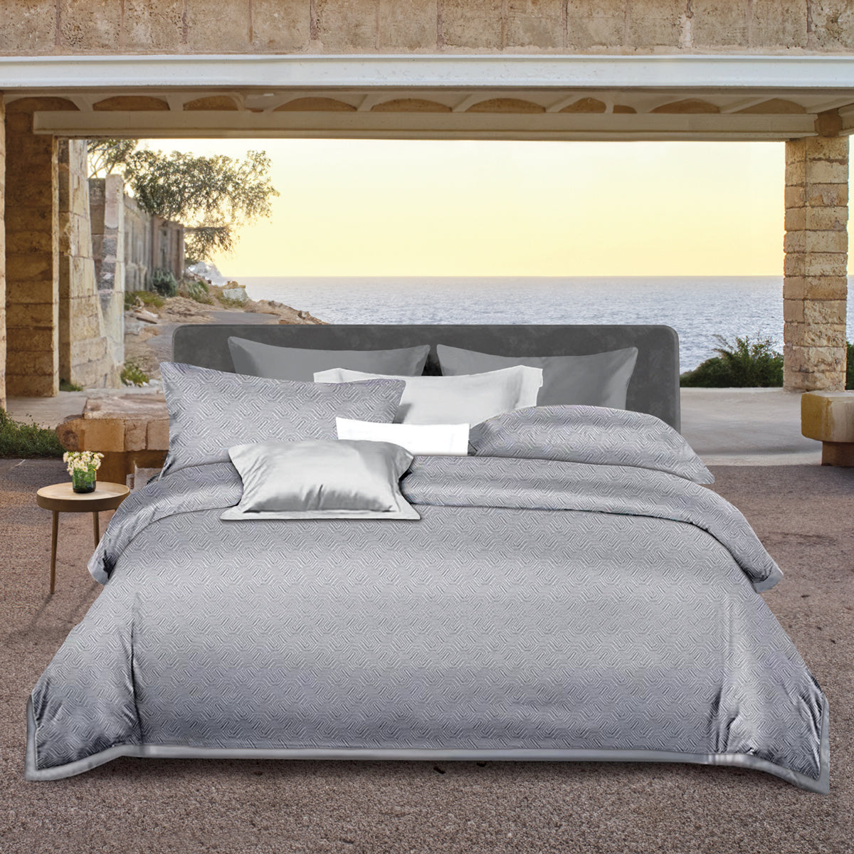 Supreme Collection Bed Linen – Maia (Pearl Grey)