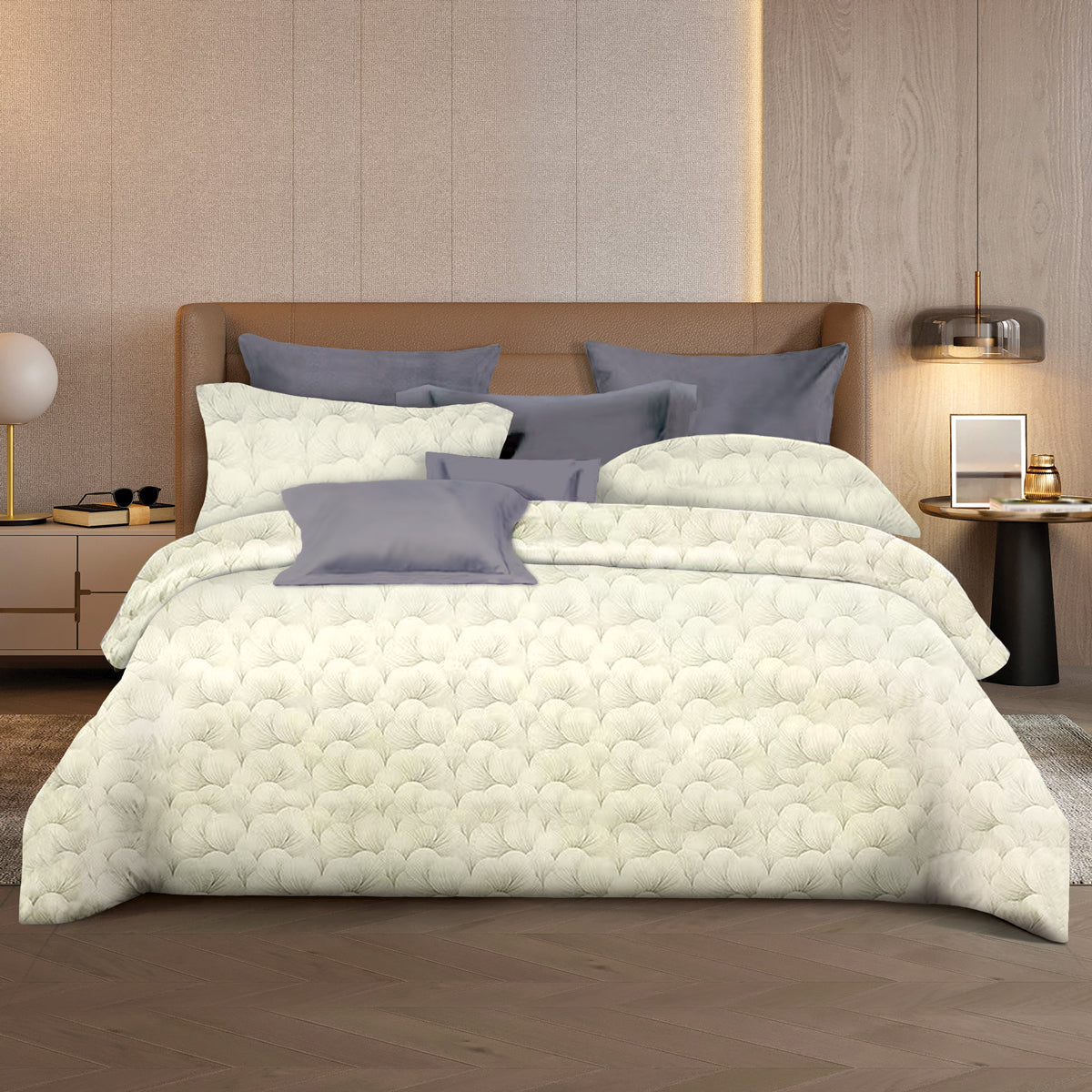 Supreme Collection Bed Linen (Q-K) – (Talia) Shoji Cream