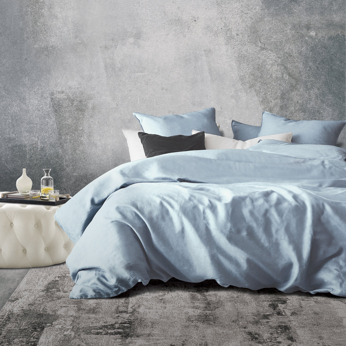 Queensberry Bed Linen - Brittany Blue