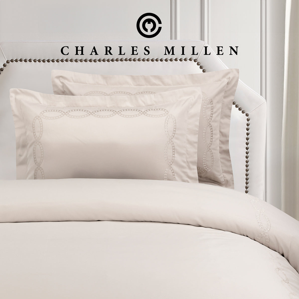 CHARLES MILLEN Signature Vouge Collection 100% Pima Cotton Bed Linen (Linen) – CELESTIA
