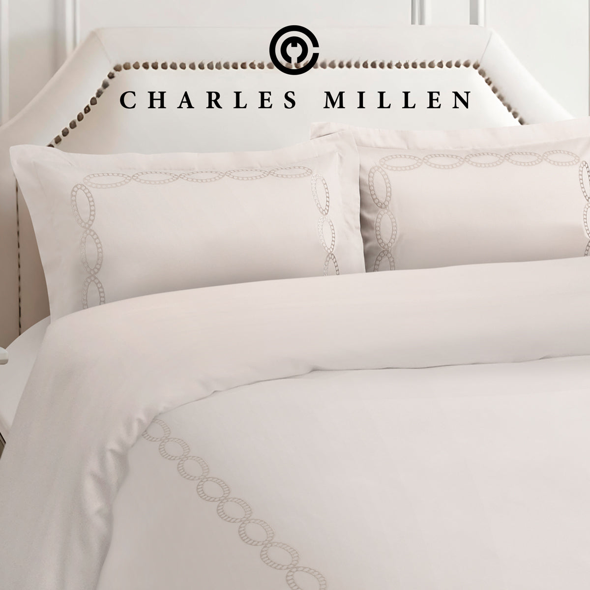 CHARLES MILLEN Signature Vouge Collection 100% Pima Cotton Bed Linen (Linen) – CELESTIA