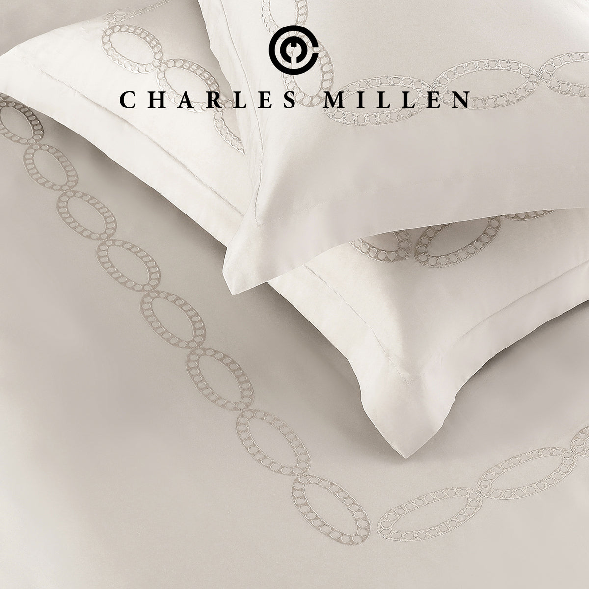 CHARLES MILLEN Signature Vouge Collection 100% Pima Cotton Bed Linen (Linen) – CELESTIA
