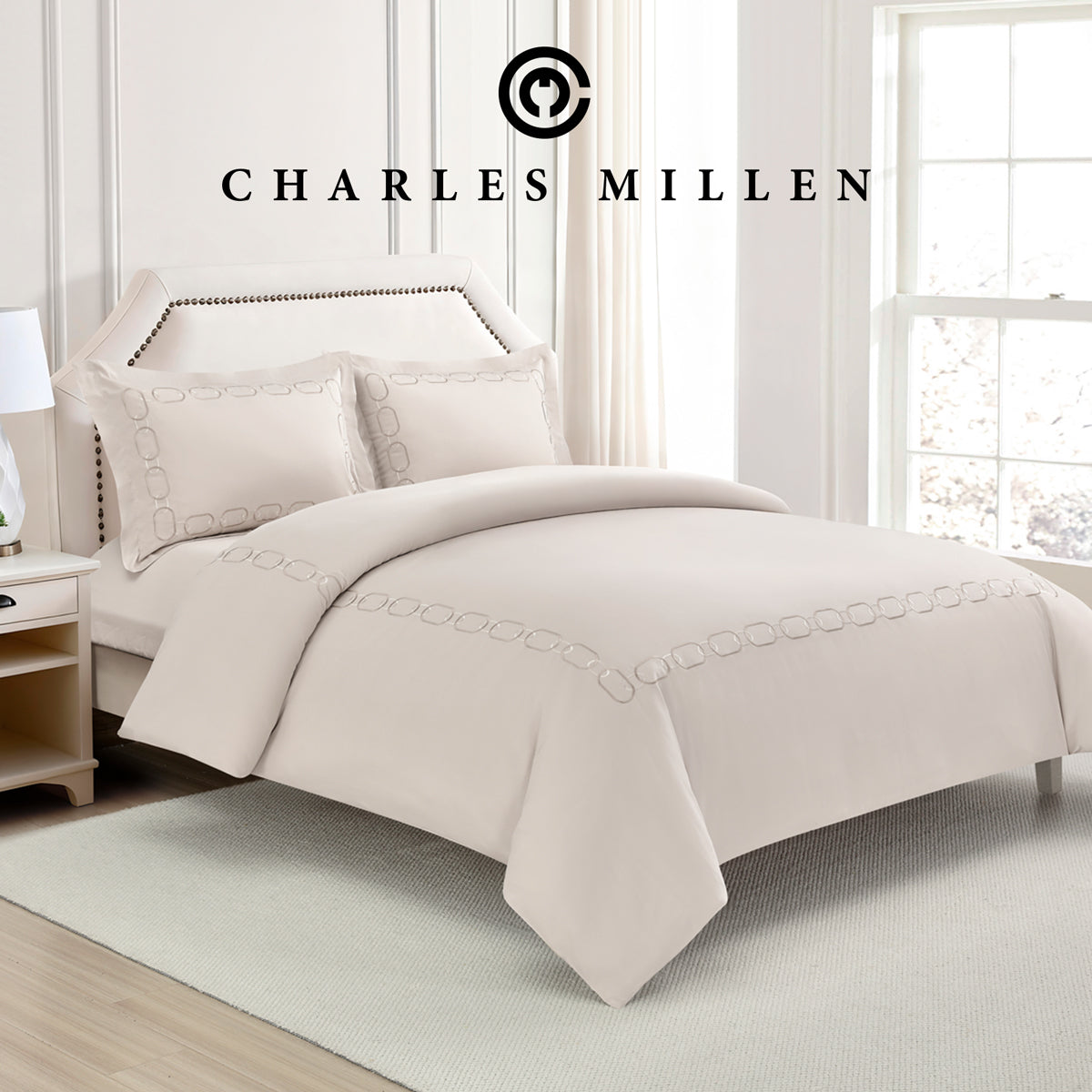 CHARLES MILLEN Signature Vouge Collection 100% Pima Cotton Bed Linen (Linen) – ELARIA
