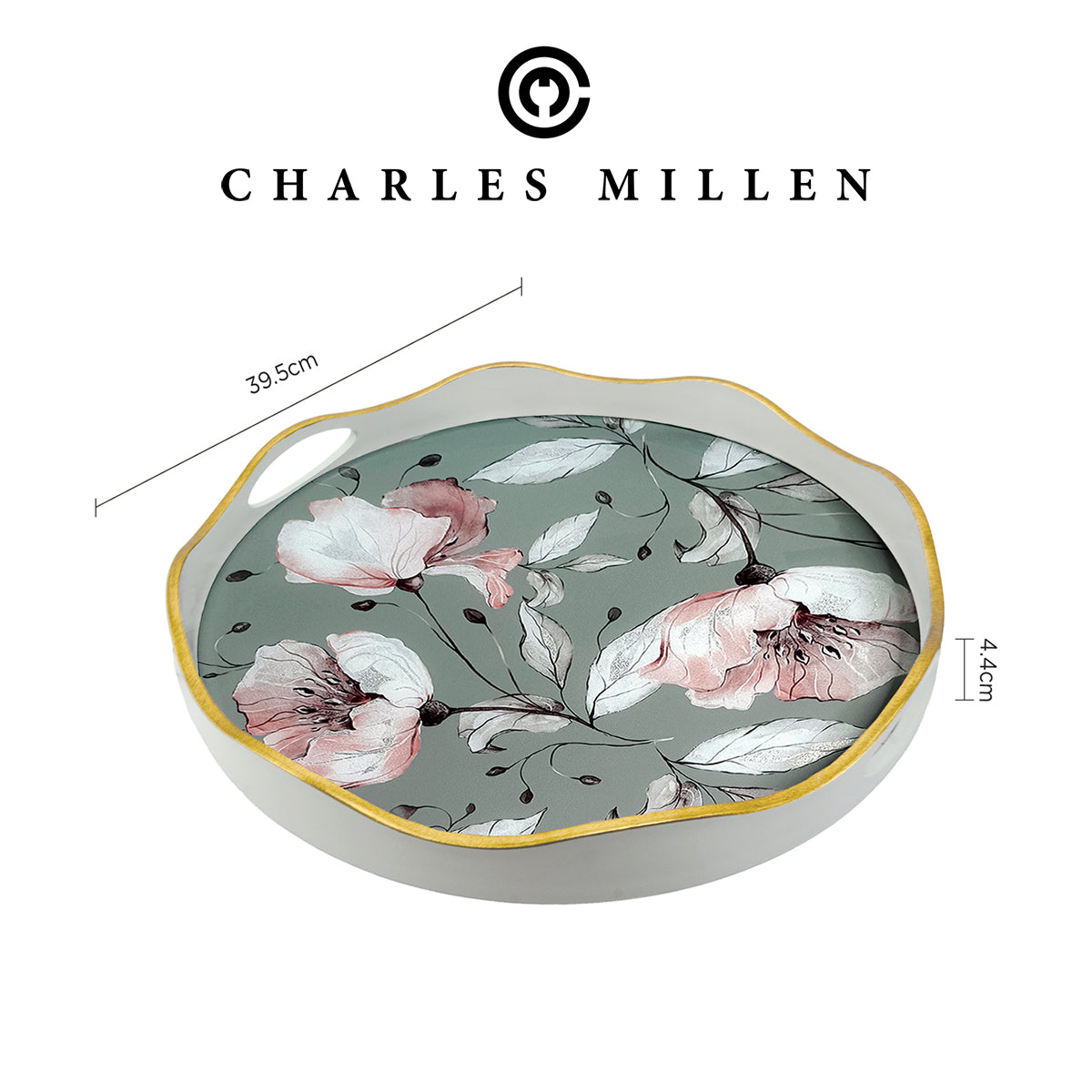 Florvielle Round Serving Tray - (VOILÀ series)