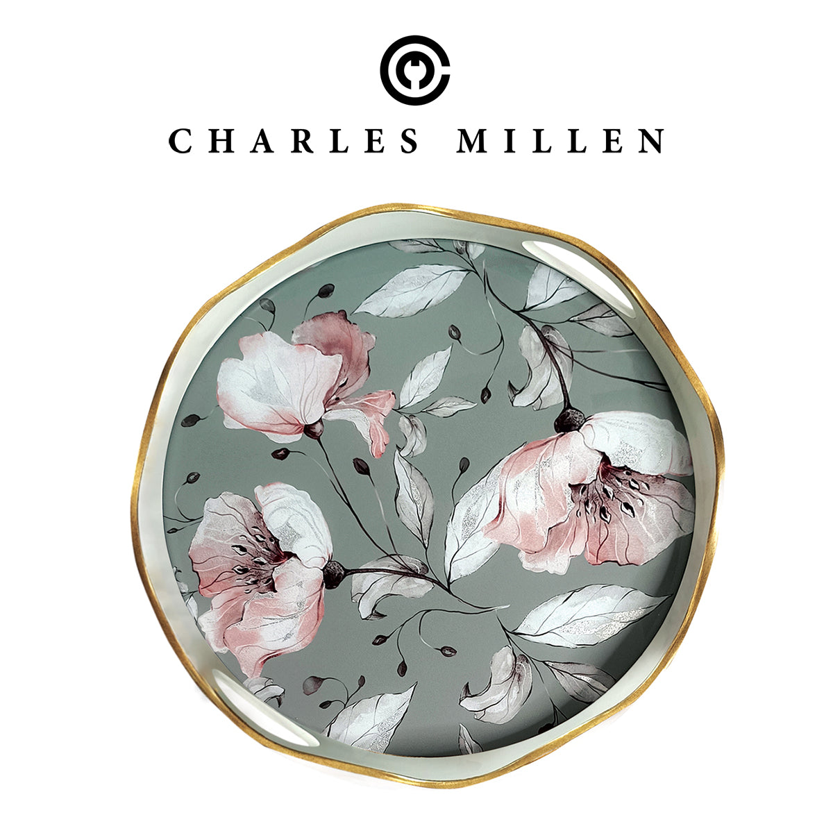 Florvielle Round Serving Tray - (VOILÀ series)