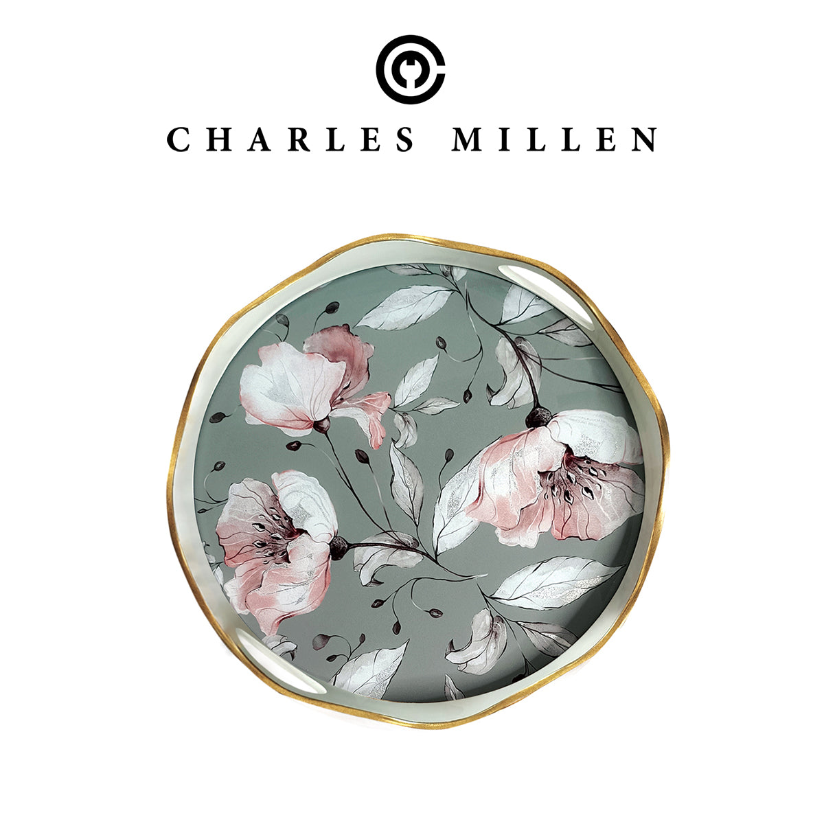 Florvielle Round Serving Tray - (VOILÀ series)