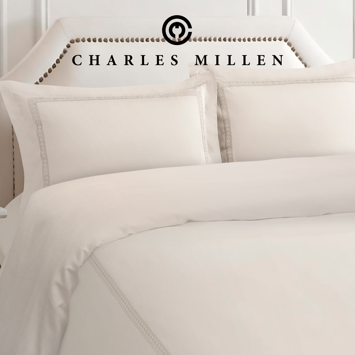 CHARLES MILLEN Signature Vouge Collection 100% Pima Cotton Bed Linen (Linen) – MONDRAE