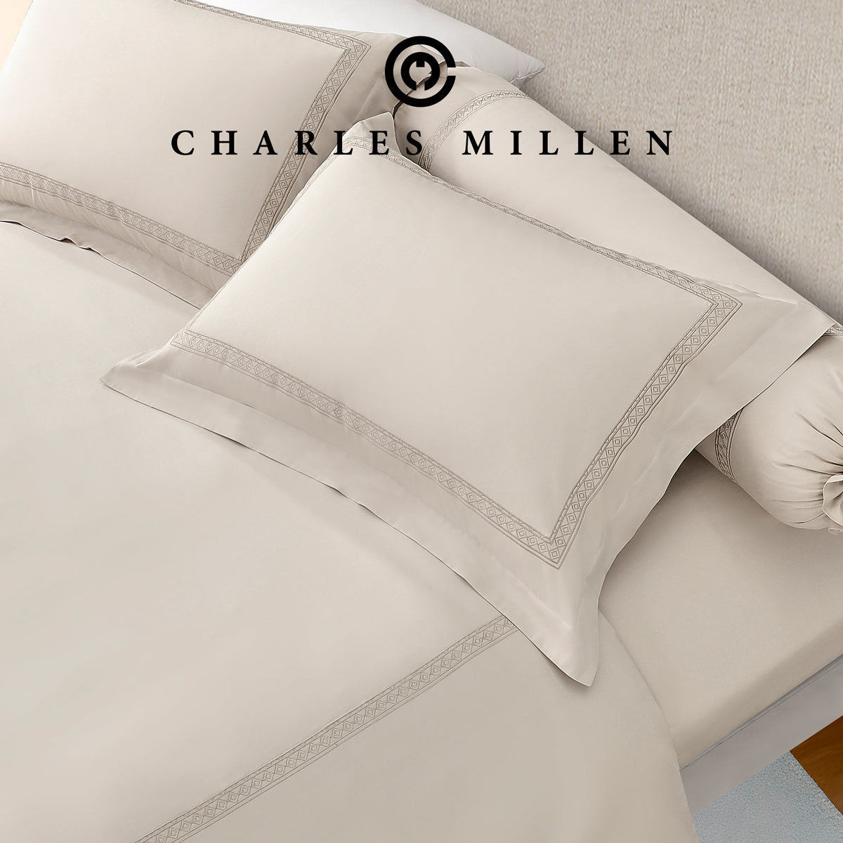 CHARLES MILLEN Signature Vouge Collection 100% Pima Cotton Bed Linen (Linen) – MONDRAE