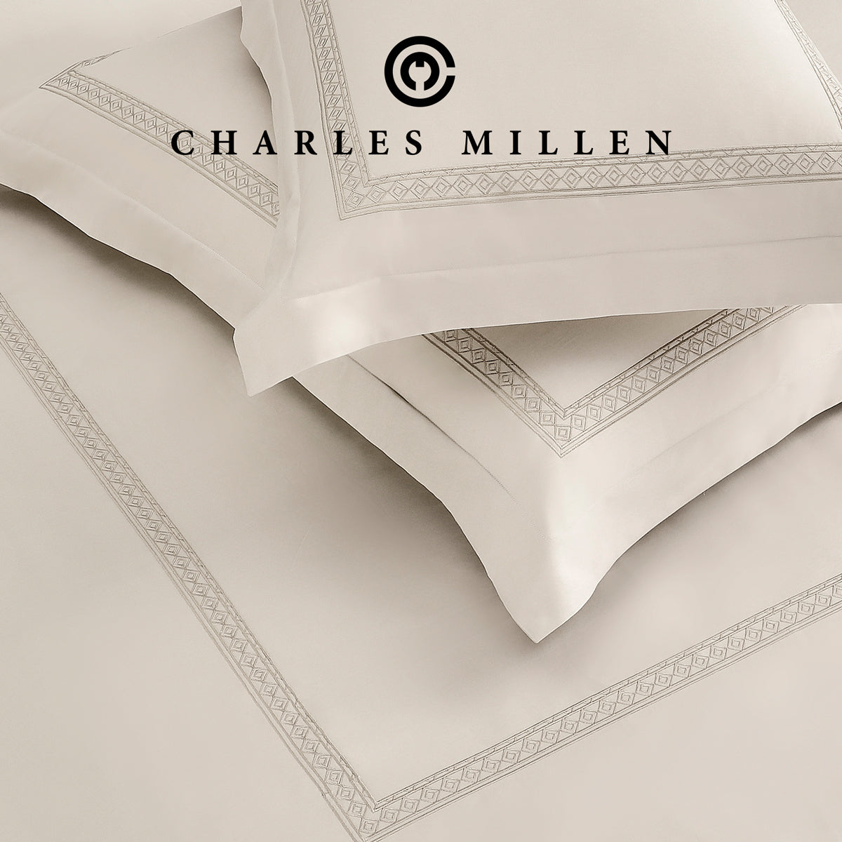 CHARLES MILLEN Signature Vouge Collection 100% Pima Cotton Bed Linen (Linen) – MONDRAE