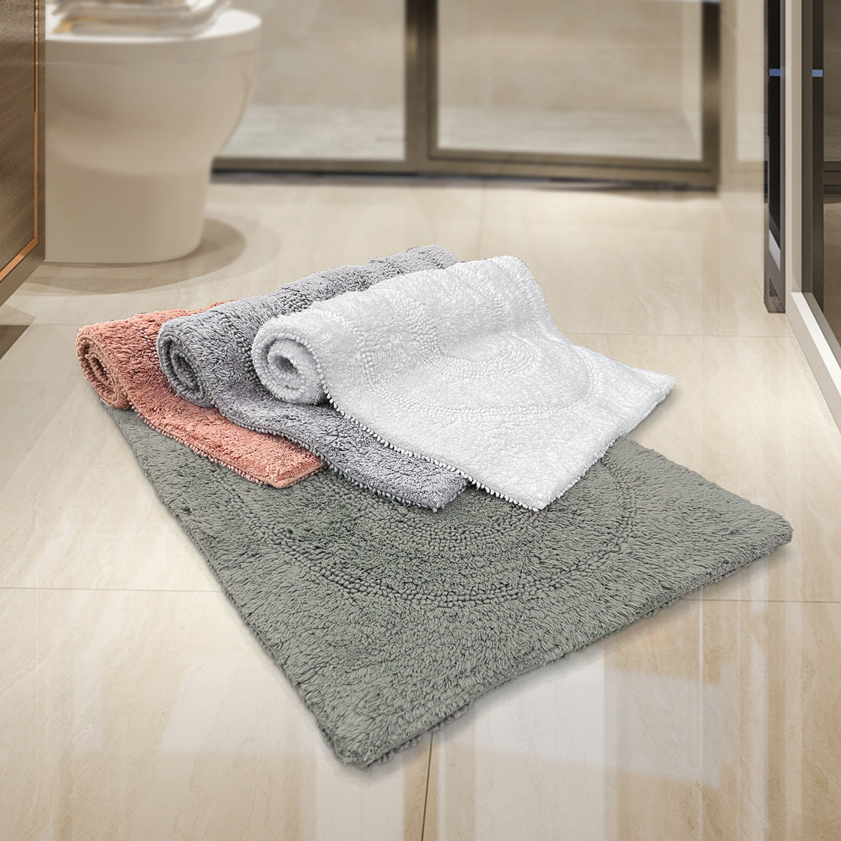 MIE - Super Soft Cotton Tufted Reversible Mat