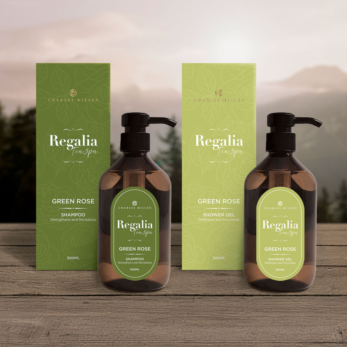 CHARLES MILLEN Signature Collection REGALIA Home SPA Bath Essentials Shampoo/Shower Gel (500ml)