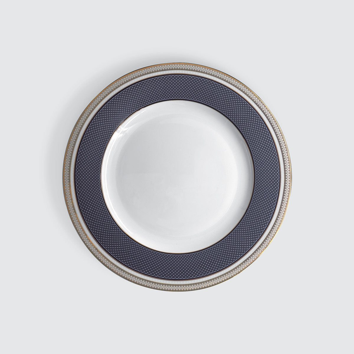 Charles Millen BLEUE 10  - 8.5" Rimmed Dessert Plate