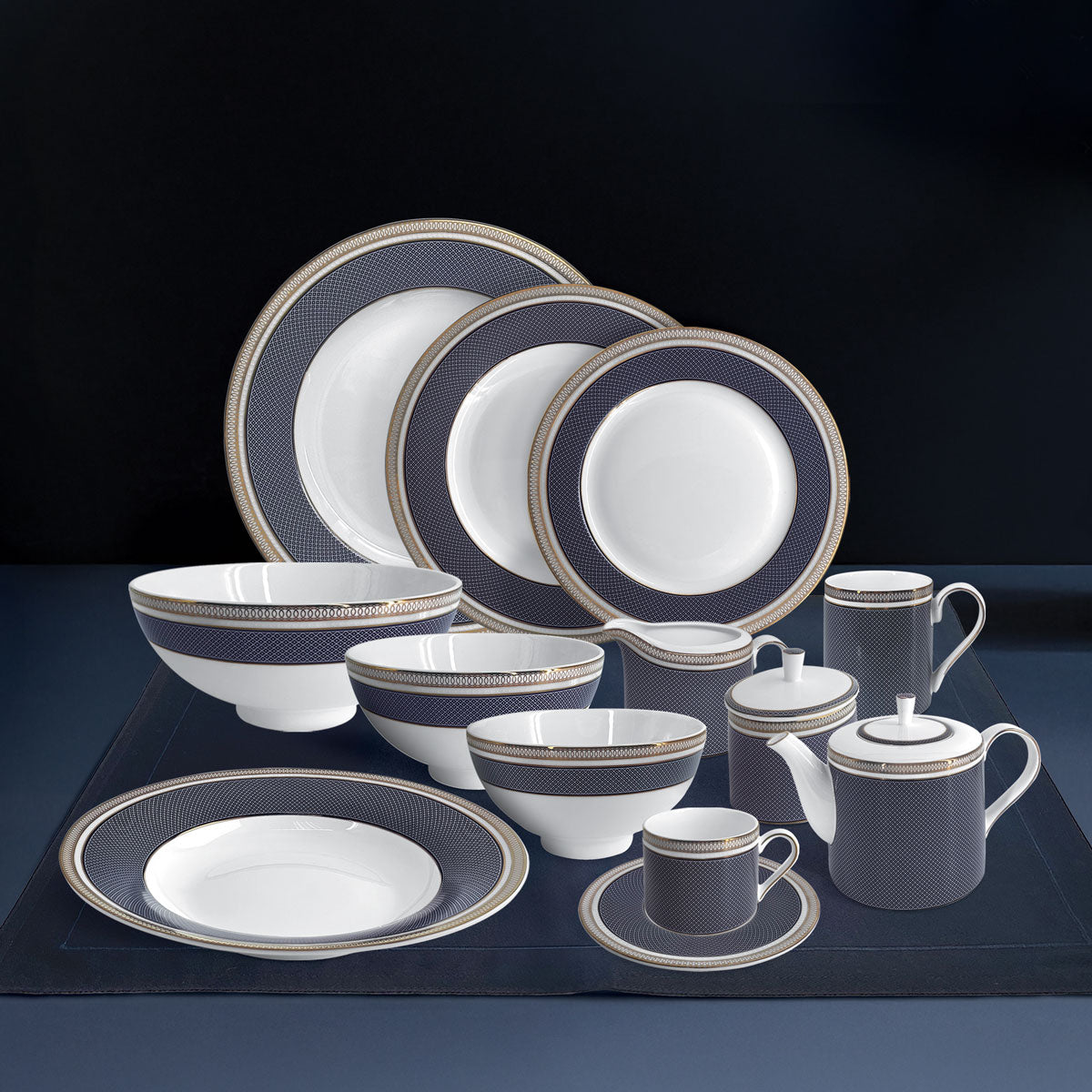 Charles Millen BLEUE 01  - Tea/Coffee Cup & Saucer (220ml)