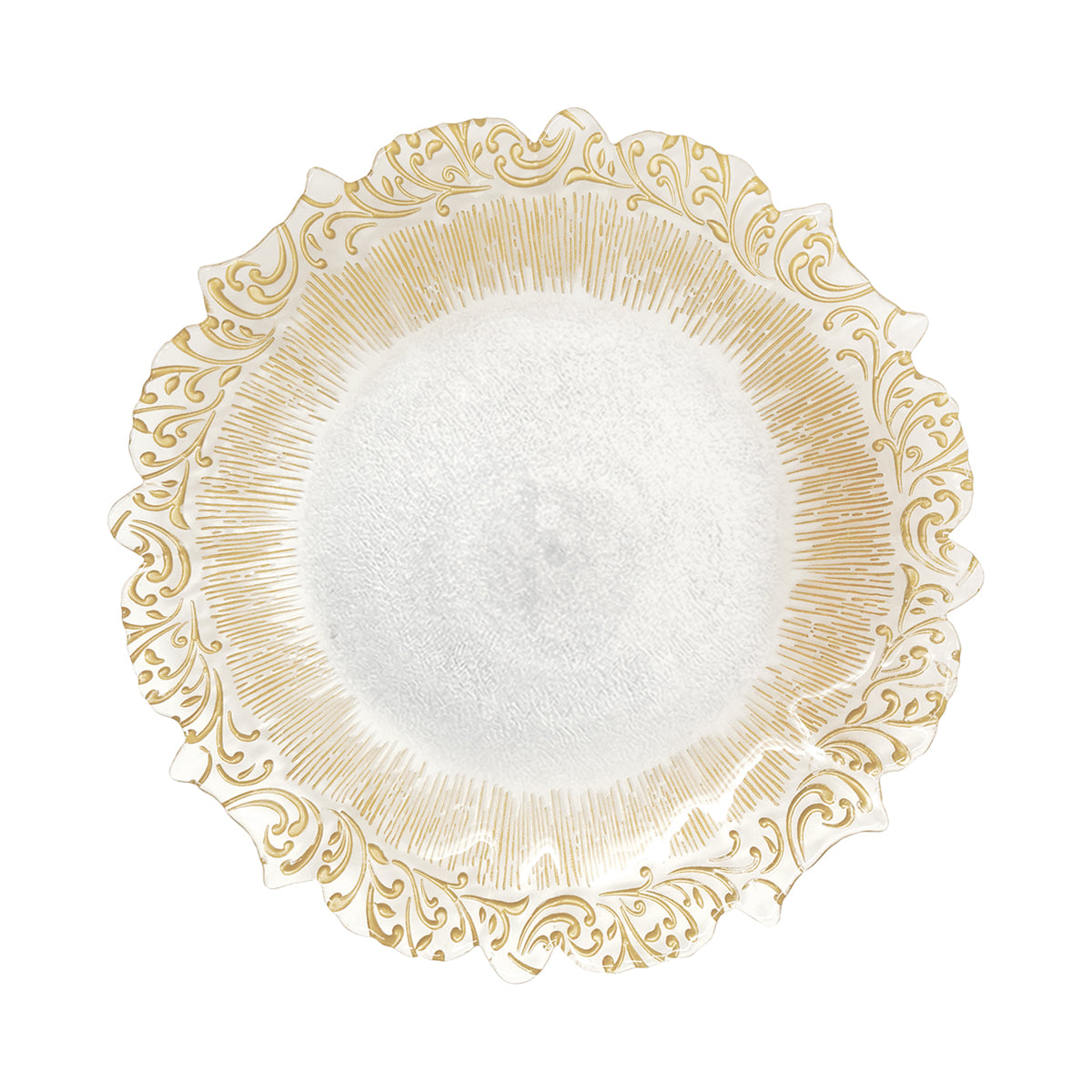 Biller (GLAM series) - Glass Charger/Accent Plate