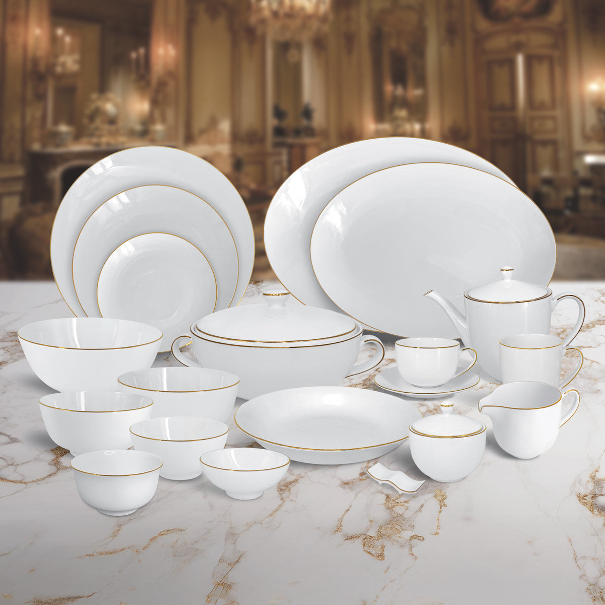 Charles Millen GOLD-01 - Tea Cup & Saucer (260ml)