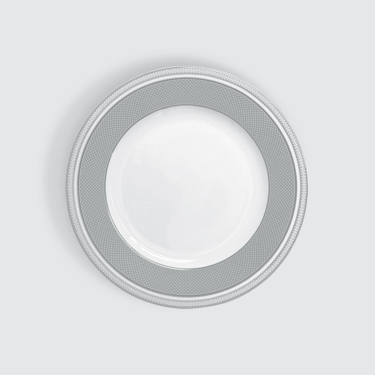 Charles Millen GREYE-10 (VOGUE series) - 8.5" Rimmed Dessert Plate