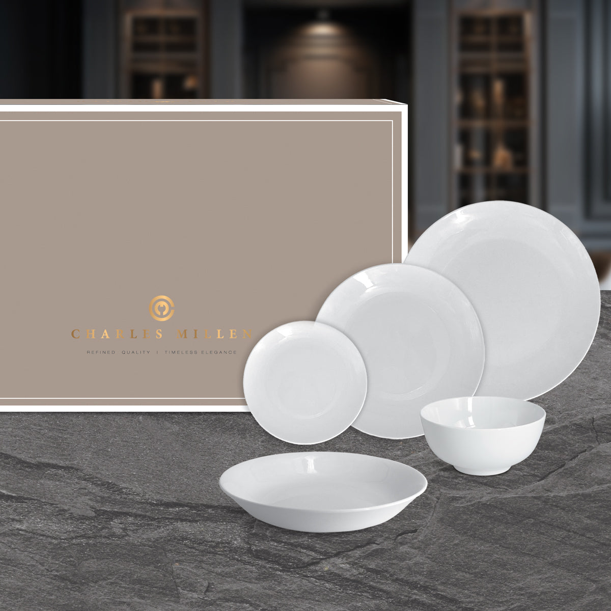 Charles Millen IVOIRE 4 Pax Dinner ( 20 PC Set )