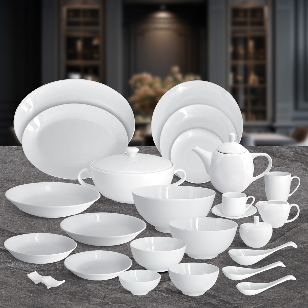 Charles Millen IVOIRE 09 - Chopsticks & Spoon Rest