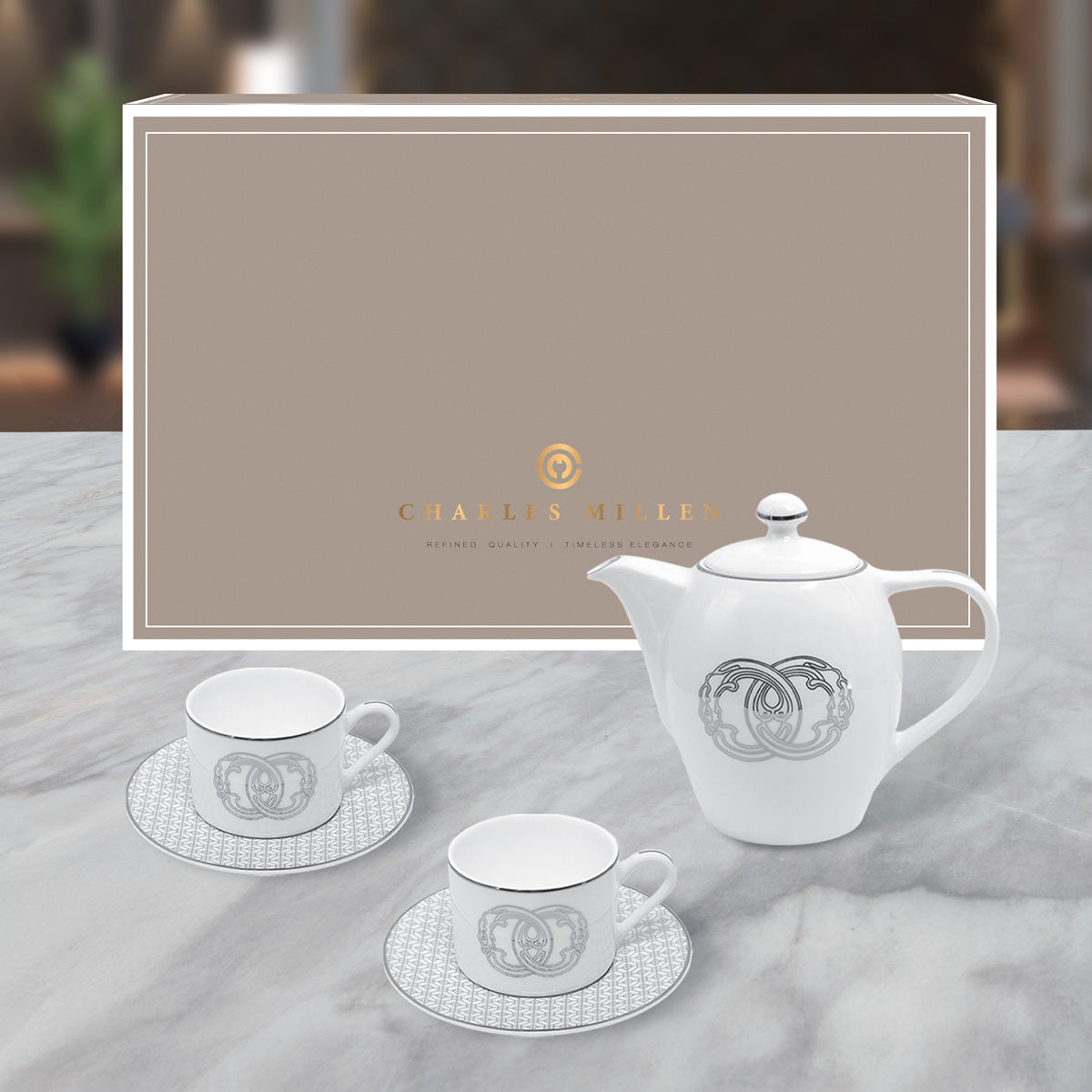 Charles Millen PEACE (VOGUE series) 3pc Entree Tea Set