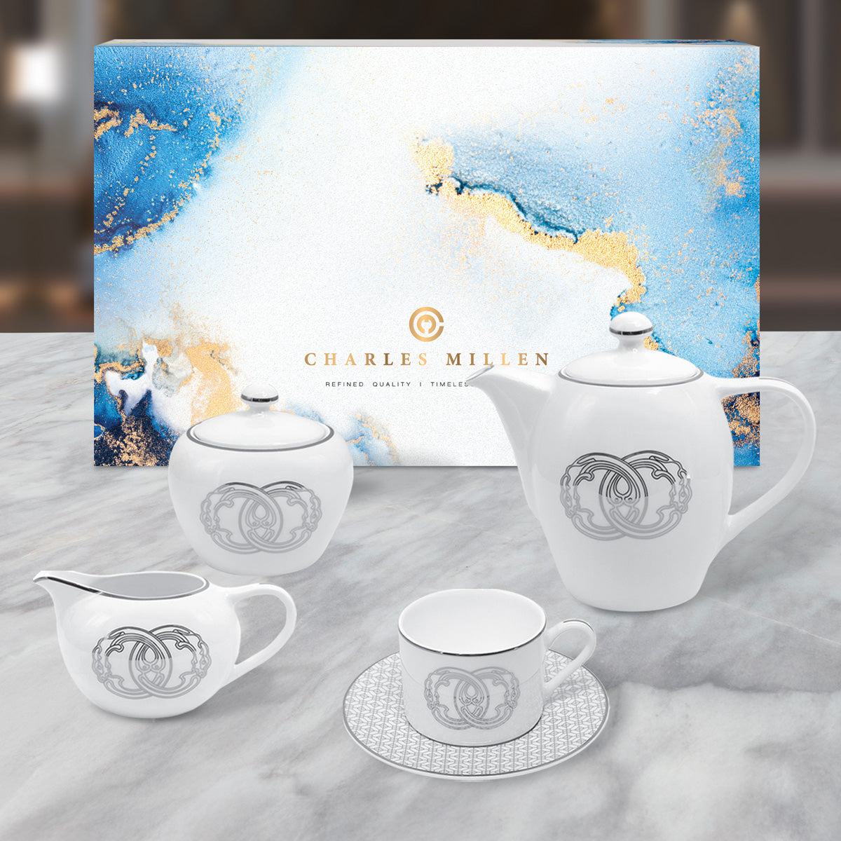 Charles Millen PEACE (VOGUE series) 9pc Tea Set