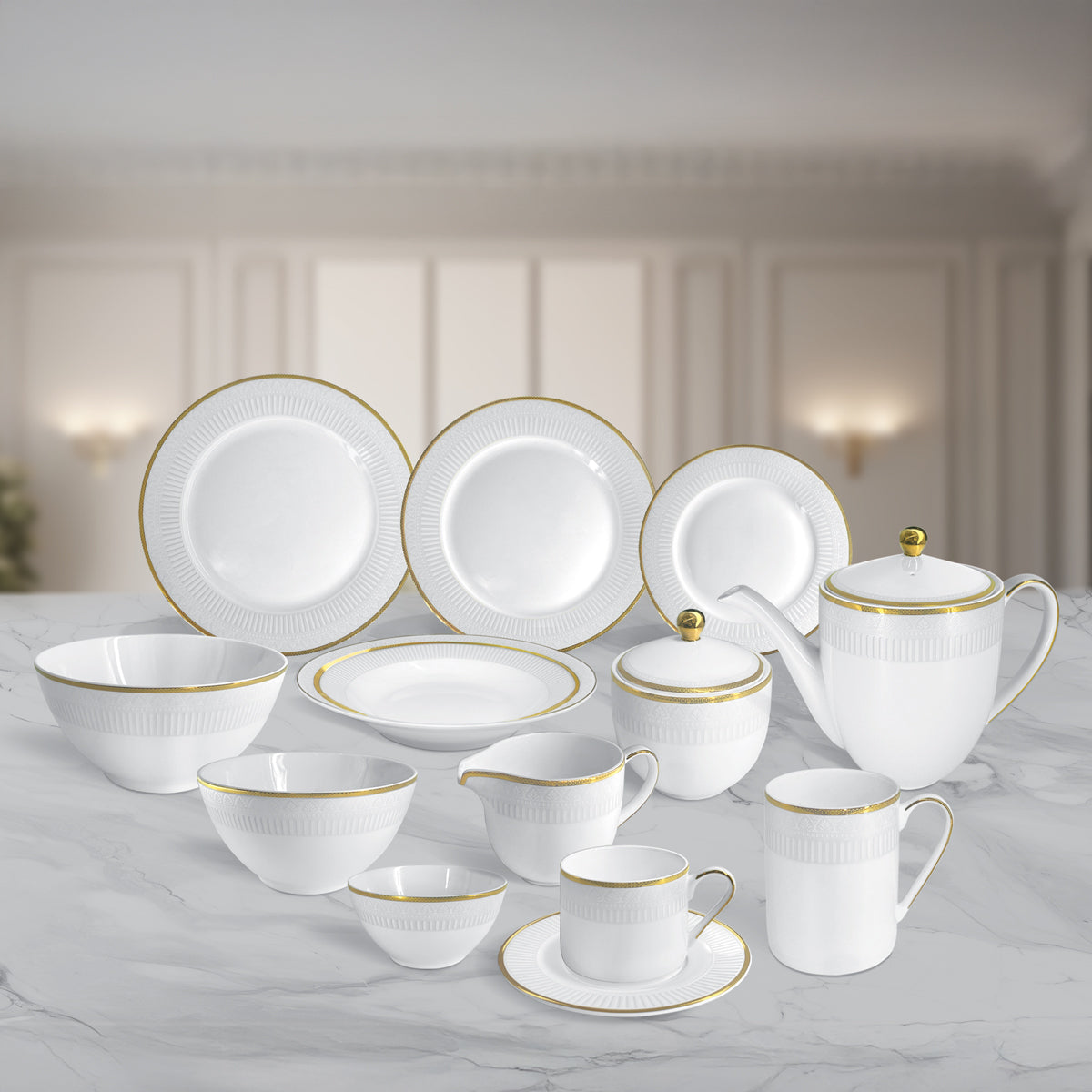 Charles Millen RENAISS 01  - Tea/Coffee Cup & Saucer (230ml)