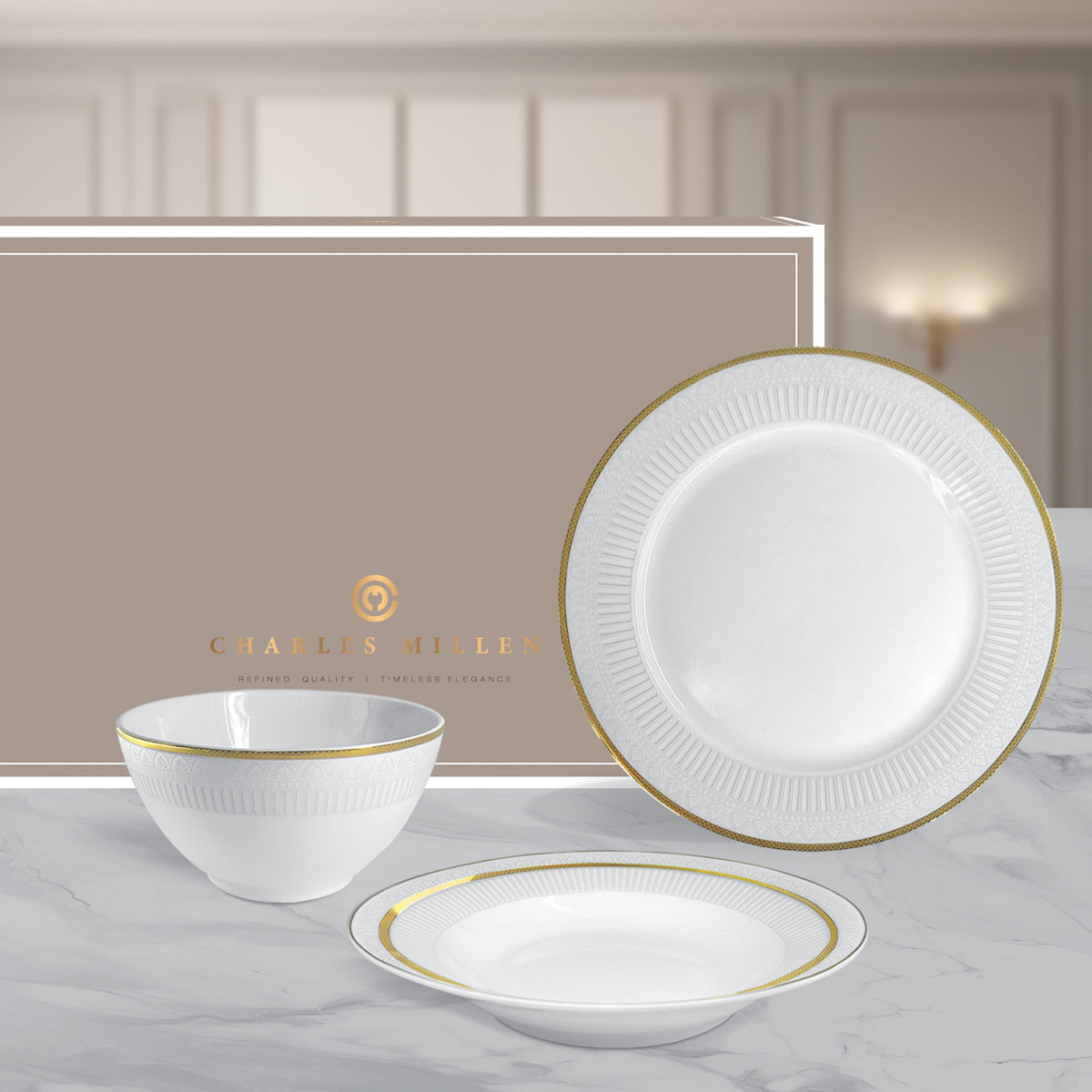 Charles Millen RENAISS Good for 6 Entrée Dining Set