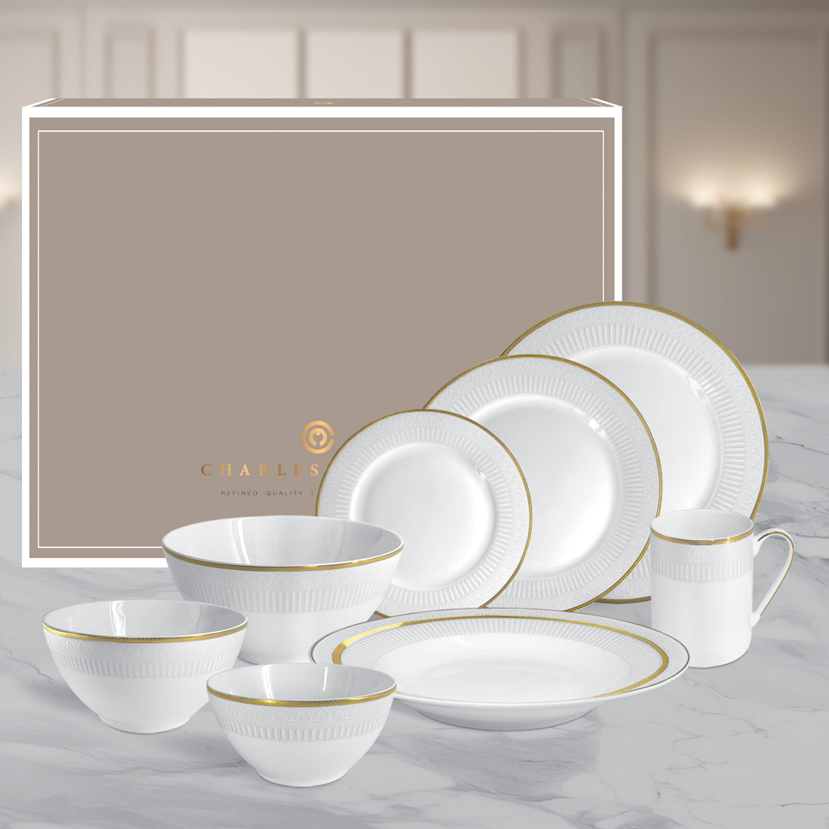 Charles Millen RENAISS Good for 6 Dining Set
