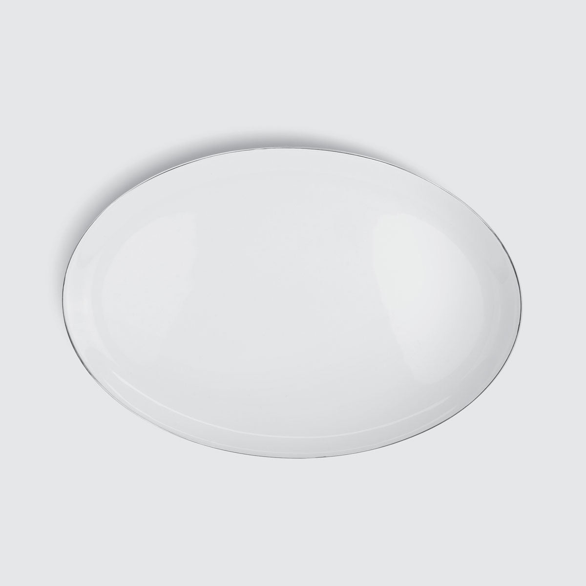 Charles Millen PLATINUM 24  -  12" Coupe Oval Serving Plate