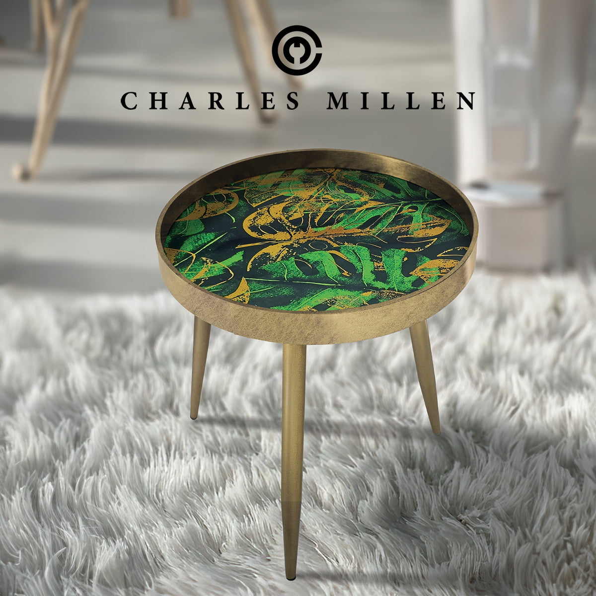 Virdia Round Accent Table  - (VOILÀ series)
