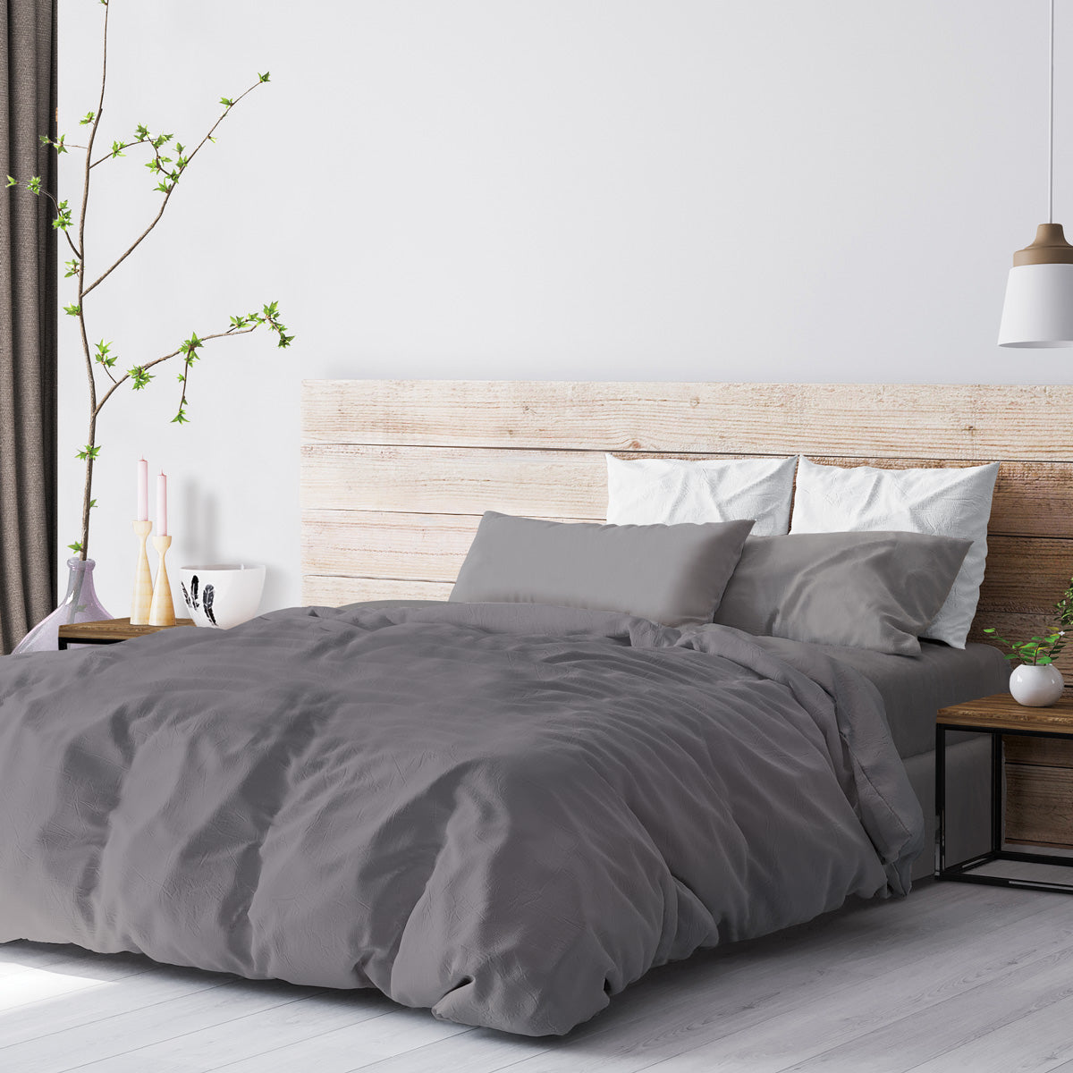 Symphony Bed Linen - Flint Grey