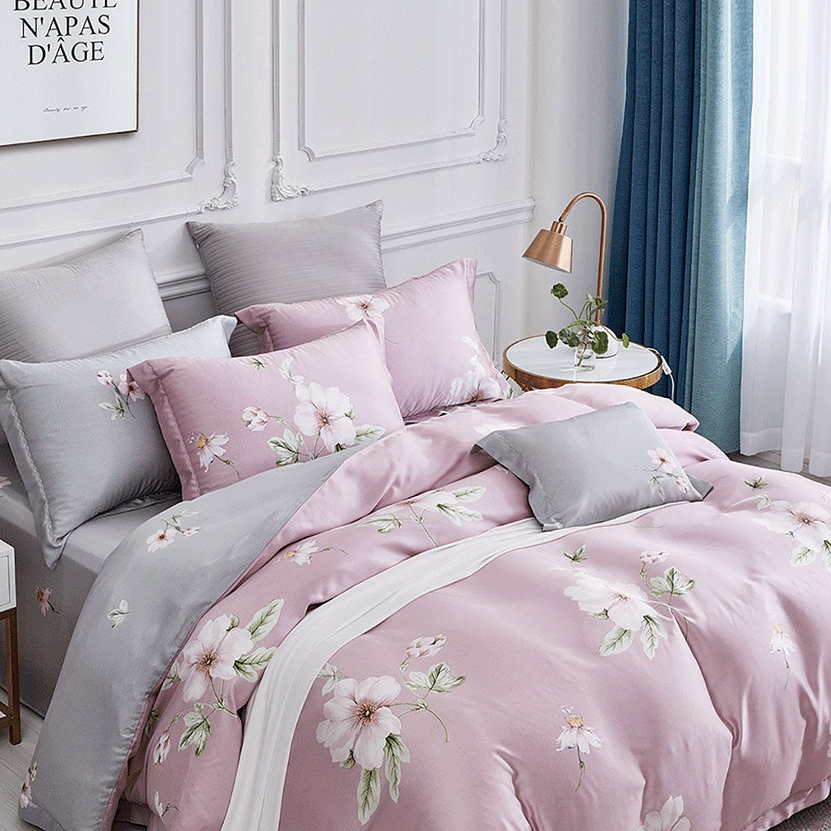 Bloomsbury Bed Linen (Suzanne Sobelle) - Viera (Pink)