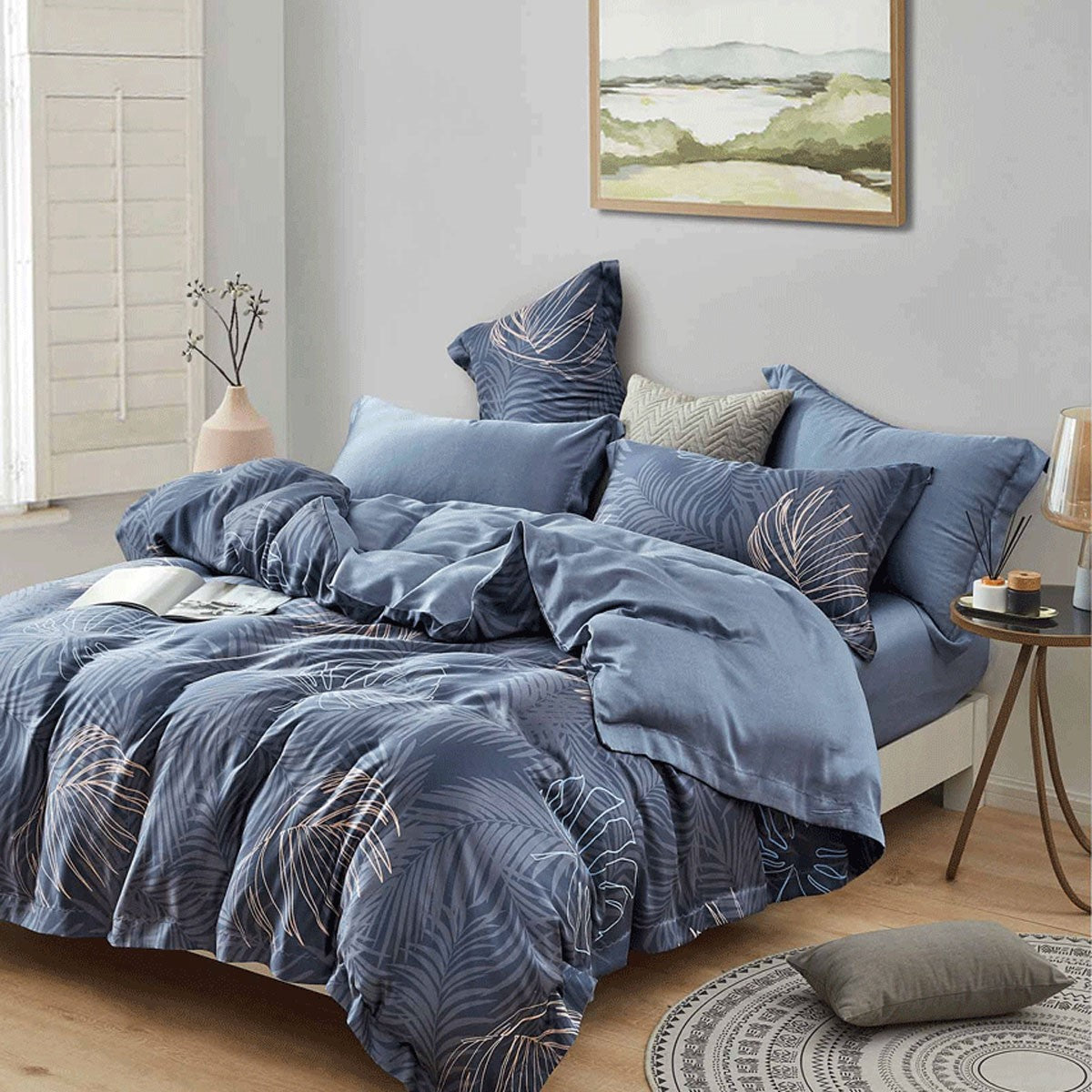 Bloomsbury Bed Linen (Suzanne Sobelle) - Cielo