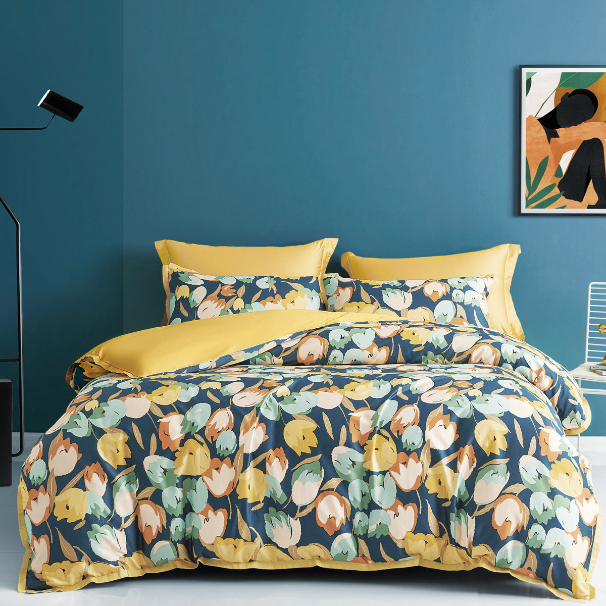 Bloomsbury Bed Linen (Suzanne Sobelle) - Tulipe (Lemon)