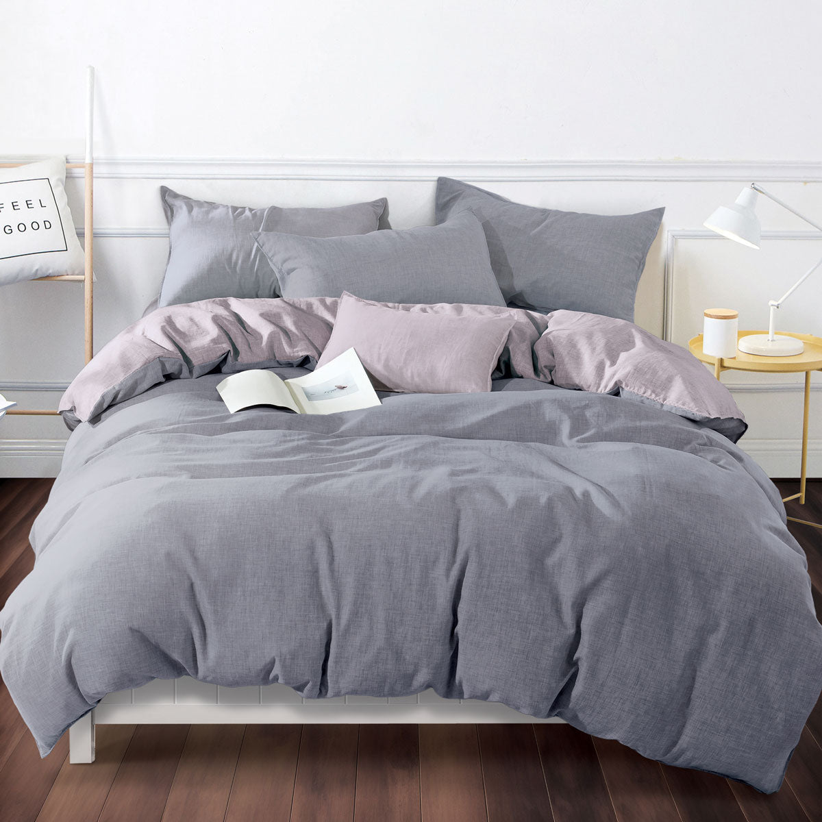 Nuage Collection Bed Linen - Stone Grey