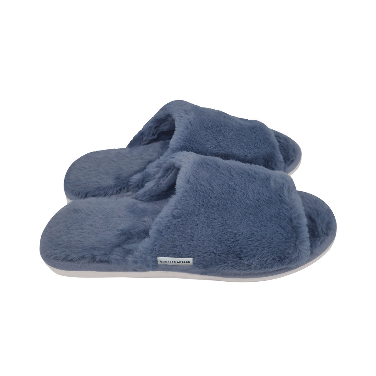 GABY Bedroom Slippers Mens Charles Millen   CMST BedroomSlippers GABY HX 0104 Blue Side 