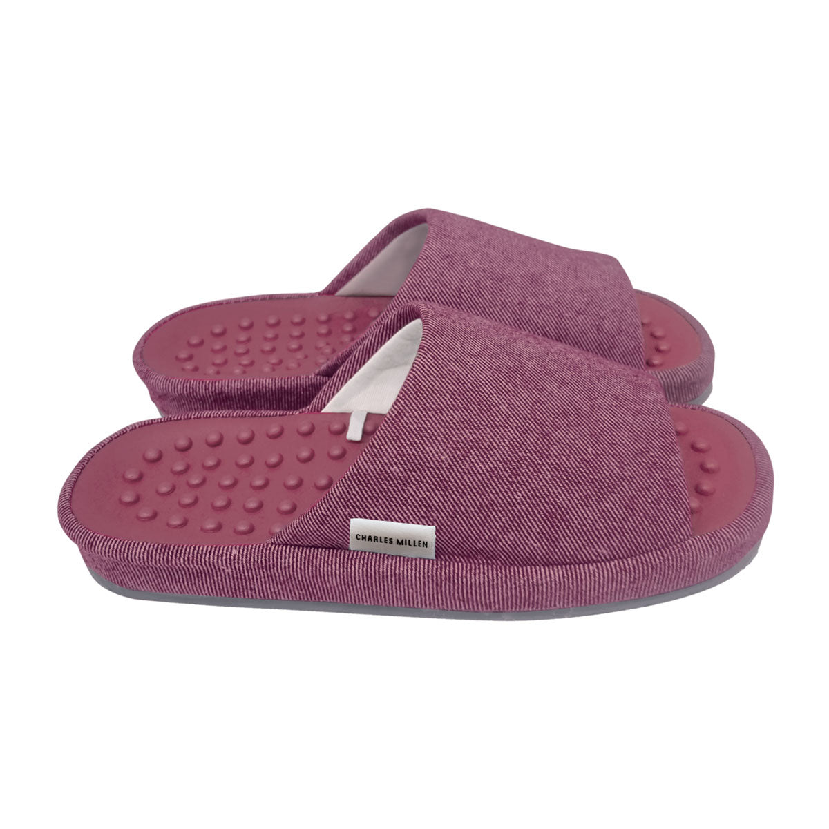 Ladies bedroom slippers with heel best sale