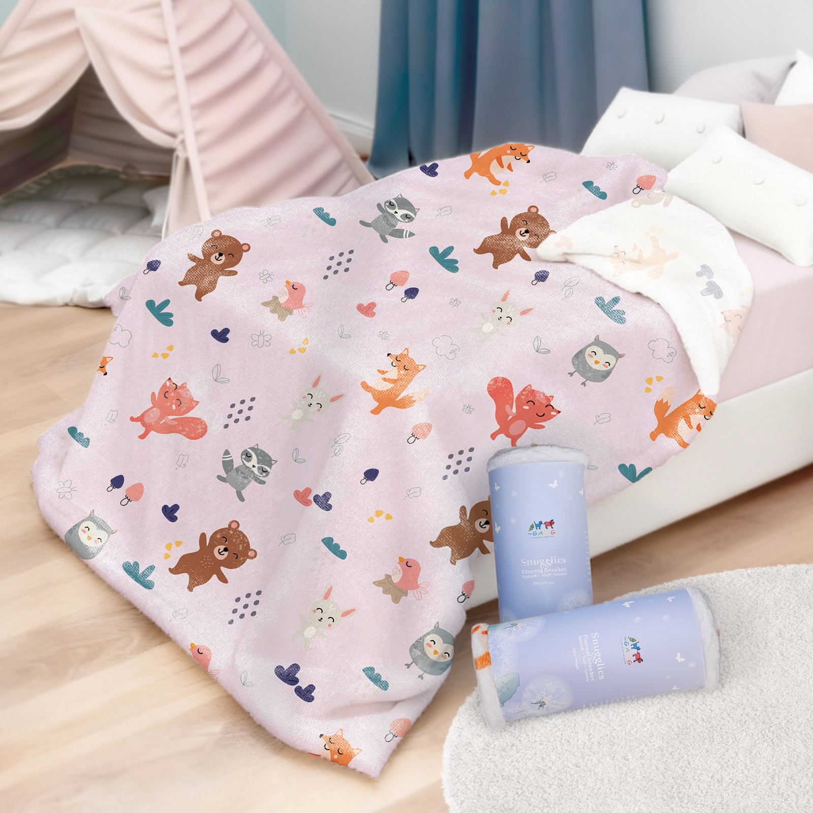 THE GANG 100% Microfibre Flannel Blanket - SNUGGLIES