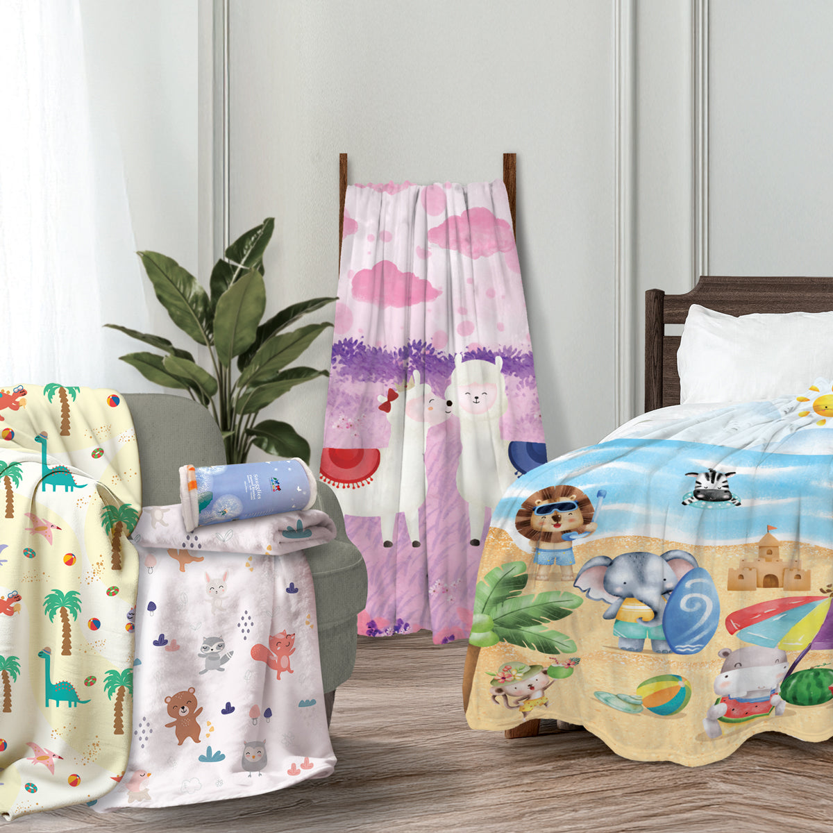 THE GANG 100% Microfibre Flannel Blanket - SNUGGLIES