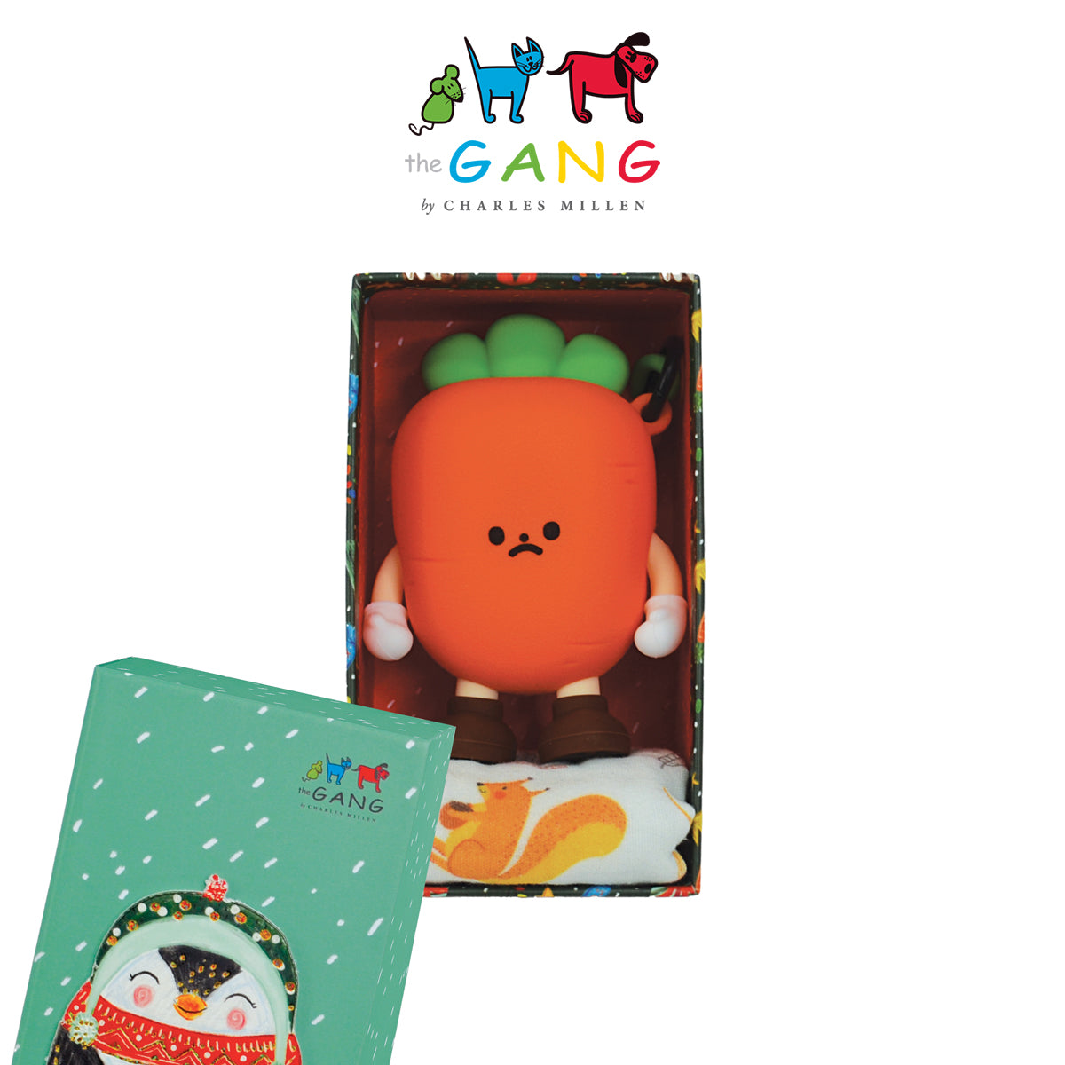 Christmas Towel Gift Set- The Gang Charles Millen The Squad Team ( Gauze Towel with Squad Pouches )